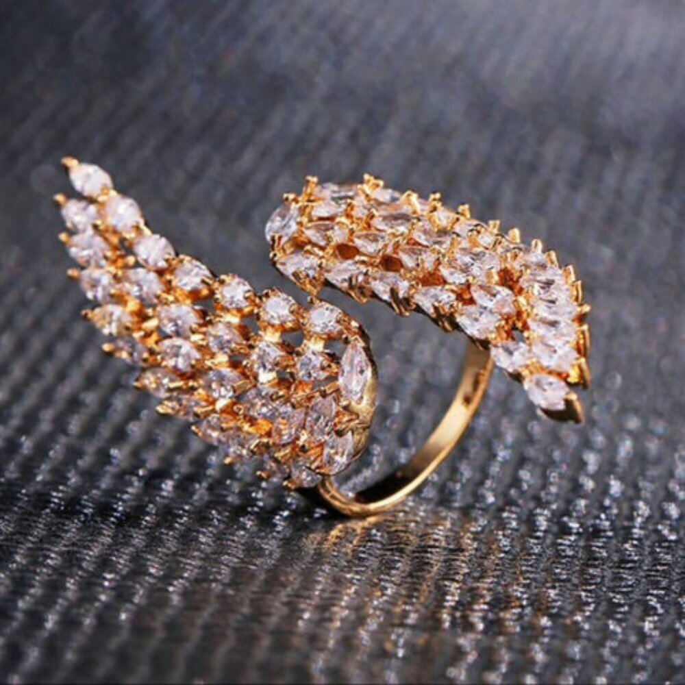 Hot Selling Exquisite CZ Marquise Cut Diamond Rings for Women, HA4659